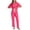 Hot Pink, variant on ANLIQI Women's 100% Cotton Pajama Set Button Down Short Sleeve Shirt and Long Pants Sleepwear Soft ladies Lounge Sets(Pink, M)