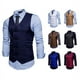 thumbnail image 2 of Chaleco de traje casual de doble botonadura para hombre, chaleco de moda de talla europea para hombre, 2 of 5