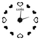 thumbnail image 2 of Innovador reloj de pared DIY con superficie de espejo acrílico, adhesivo para pared, reloj para decoración del hogar, negro, 2 of 10