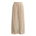 thumbnail image 4 of Admvng Women's Linen Pants Casual Summer Breathable Trousers with Pockets, 4 of 5