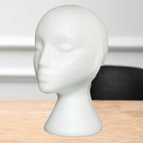 Eonox Foam White Mannequin Head, Lightweight Non-Slip Wig Display Model(21" Circumference, 11" Height)