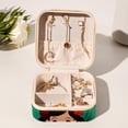 thumbnail image 6 of Mother's Day Travel Portable Square Jewelry Display and Decorative Box with Bracelet Holder - Ideal for Rings, Earrings, Necklaces, Bracelets, and More - Suitable for Girls and Women, 6 of 6
