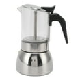 thumbnail image 4 of Améliorez Votre Expérience De Préparation du Café Avec la Cafetière Moka En Acier Inoxydable Et En Verre Résistant à la Chaleur – une Cafetière Italienne Classique Pour la Maison Et le Café !(300ml), 4 of 14