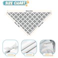 thumbnail image 6 of Dog Bandana 2 Pack,Gray and White Geometric Lattice Pattern Bandanas for Dogs,Cat Bandana,Small/ Large Dog Bandana 2 Size,Dog Bandanas, 6 of 6