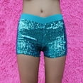 thumbnail image 4 of Women Sequins Shorts Disco Hot Pants Shiny Glitter Jazz Dance Stretchy Comfortable Party Wear Mini Summer Fashion, 4 of 4