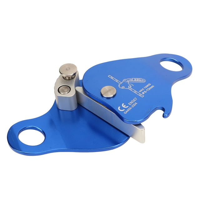 Climbing Rope Grab, 7075 Aluminum Alloy Lightweight Climbing Ascender Belay Device For Caving Rescue