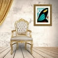thumbnail image 3 of Vintage Apple Collection 25x32 Gold Ornate Wood Framed with Double Matting Museum Art Print Titled - Deco Butterfly, 3 of 4