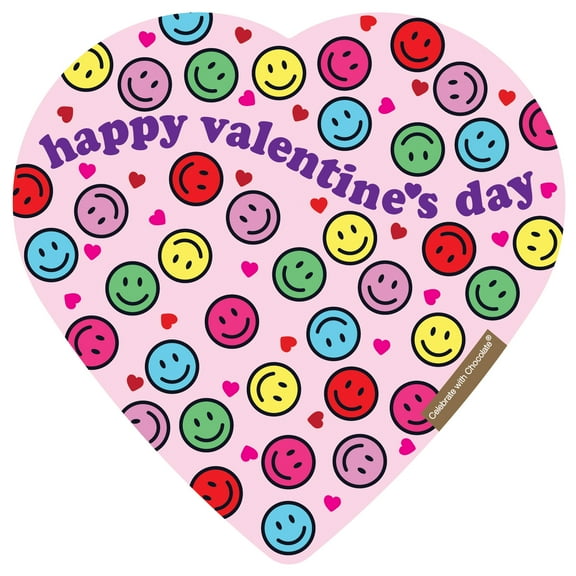 Elmer Chocolate Assorted Chocolate Social Media Smiley Heart 2oz 5 pieces