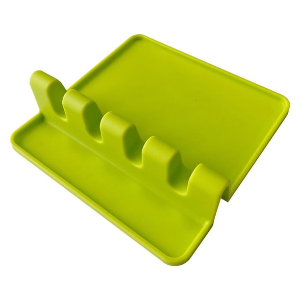 Tablero De Almacenamiento De Cubiertos De Silicona Con 4 Ranuras, Cucharas, Cuchillos, Tenedores, Soporte Para Cubiertos, Estante De Cocina Para Comedor De Cocina Inevent HA026444-02