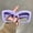 Purple Frame, variant on Oversized Cat-Eye Glasses with Clear Lenses, Stylish Jelly-Colored Decorative Eyewear for Women, Favored by Men for Parties