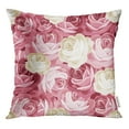 thumbnail image 1 of RYLABLUE Fleur Seamless Pattern avec Rose et Blanc Roses Vector Illustration Throw Taie d'Oreiller Housse de Coussin, 1 of 1