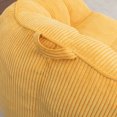 thumbnail image 7 of CQSXDA Giant Bean Bag Chair Sofa in Corduroy for Adults and Teens with Built-In Armrests for Any Living Space, Yellow, 7 of 7