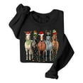 thumbnail image 3 of Christmas Horse Sweatshirts for Women 2025 Long Sleeve Crewneck Horses Graphic Sweatshirt for Horse Lovers Pullover Tops, 3 of 8