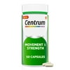 Centrum Movement & Strength, Joint Supplement With Hyaluronic Acid, Vitamin C and Vitamin D - 50 Capsules