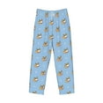 thumbnail image 6 of Uemuo Corgi Dog Pattern Men's Wide Leg Palazzo Lounge Pants with Pockets Light Weight Loose Comfy Casual Pajama Pants-X-Large, 6 of 9