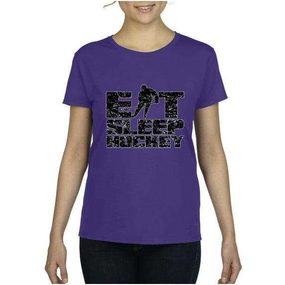 Artix - Women's T-Shirt Short Sleeve, up to Women Size 3XL - Eat Sleep Hockey