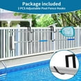 thumbnail image 3 of 2 Pcs Crochets Réglables pour Clôture de Piscine Crochet Double Support de Clôture de Piscine Crochets de Clôture Robustes pour Poteaux de Piscine Tuyau Écumoire de Piscine, 3 of 7