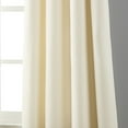 thumbnail image 4 of Lanco Royal Solid Blackout Thermal Grommet Single Curtain Panel, Ivory, 1.6", Blackout, 54 x 84", 4 of 6