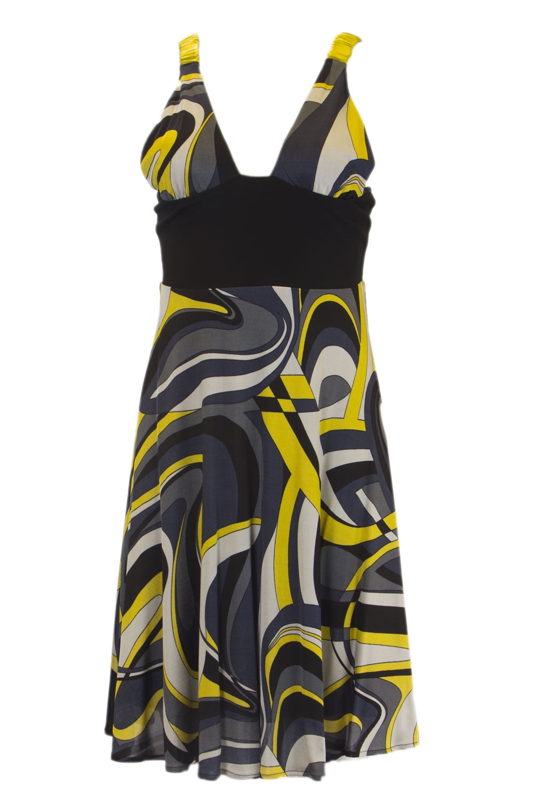 Print V-Neck A-Line Dress F802AF04 