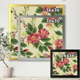 thumbnail image 4 of Designart 'Vintage Sweet Peas and Peonies On Beige' Traditional Framed Art Print, 4 of 4