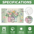 thumbnail image 5 of Stegali Spring Bloom Mason Jar Linen Placemats, 12x18 Inch Table mats Set of 4, 5 of 7