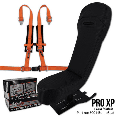 XP Pro RearBump Seat with Orange 4 Point Harness