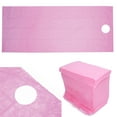 thumbnail image 4 of 100 sábanas desechables para salón de belleza, suaves, no tejidas, con agujero (rosa), 4 of 14