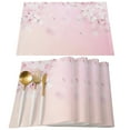 thumbnail image 2 of 2024 Placemat Pink Cherry Blossom 4/6pcs Table Pad Mats for Dining Table Home Kitchen r Accessories Linen Coaster, 2 of 7