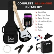 Best Choice Products 30in Kids Electric Guitar Beginner Starter Kit w/ 5W Amplifier, Strap, Case - Black
