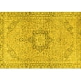 thumbnail image 1 of Ahgly Company Machine Washable Indoor Rectangle Persian Yellow Traditional Area Rugs, 2' x 5', 1 of 4