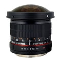 thumbnail image 1 of Lente de cámara ojo de pez HD Rokinon 8 mm F3.5 para Nikon AE negro HD8, 1 of 9