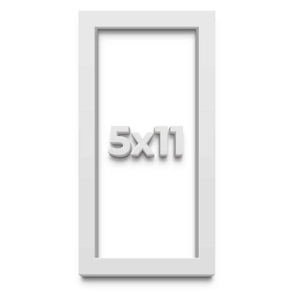 5x11 IN Shadow Box Frame White | 1 Inches Deep Real Wood Contemporary Shadowbox Display Frame | UV