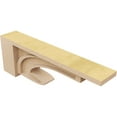 thumbnail image 5 of 3"W x 18"D x 6"H Thin Alma Rough Cedar Woodgrain TimberThane Corbel, Primed Tan, 5 of 6