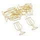 thumbnail image 3 of Clips dorados Formas de taza Clips Adornos navideños de decoración de bricolaje Organizar papelería, 3 of 9