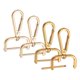 thumbnail image 1 of Ganchos de clip giratorio Uxcell [4 piezas] - Gancho de clip para llavero, utilizado para hacer llaveros - [Dorado claro y dorado - 2.51 pulgadas] Hardware de cinta D, 1 of 6