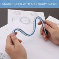 Flexible Curve Ruler with Dual Scale - Precision Plastic Ruler for ...