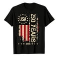 thumbnail image 4 of Men's 250 Anniversary Usa Shirt 250 Anniversary Usa Flag Vintage 250 Years American 1776-2026 250th Birthday Usa T-Shirt Big & Tall Athletic Fit America Pullover Muscle Tee, 4 of 4