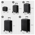 thumbnail image 6 of Ktaxon 3-Piece Luggage Set Hardshell Lightweight ABS Carry On Suitcase 360° Spinner Wheels Black, 6 of 11
