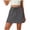 *1-Gray, variant on Women's Drawstring High Waisted Skort,Workout Mini Sweat Skirt Built-in Shorts For Women,Ladies Tennis Golf Skirt with Pockets,Black,S-2XL