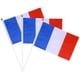 thumbnail image 2 of 20pcs France Hand Held Flags Mini French National Country Hand Flag 14x21cm (Gold Ball White Stick), 2 of 2