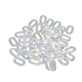thumbnail image 1 of Acrylic Linking Rings Transparent, Acrylic Chain Link Transparent Color Plating 50PCS  For Necklace For Jewellery Making For DIY Crafts, 1 of 8