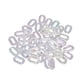 thumbnail image 2 of Anillos de unión de acrílico - 50 piezas de eslabones de cadena ensamblables transparentes para manualidades y bolsos, 2 of 10