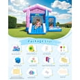 thumbnail image 6 of TOAOB Inflatable Bounce House - 8-in-1 Bouncer House for Kids Ages 3-6, Indoor & Outdoor Bouncy Jumping Castle Slide with Blower for Backyard Birthday Party, 6 of 8