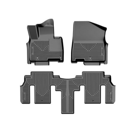 Husky Liners 96611 Weatherbeater Floor Mats Fit 2022-2025 Kia Carnival 3.5L V6 (Excludes Hybrid) - Front/2nd Seat - Black