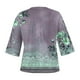 thumbnail image 3 of Blusa de Manga Corta Mujeres Cuello en V de Verano Impreso, Top Regular Casual Sexy para el Hogar Y el Uso Diario, 3 of 5