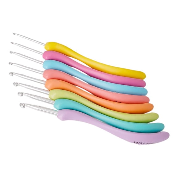 2.5mm-6mm Ergonomic Crochet Hooks Set, Crochet Needle for Beginner Hobbyist, Knitting Sweater Scarf Socks Hat Bag