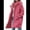 Rose Red, variant on Women'S Winter Single-Breasted Long Hooded Casual Windbreaker Jacket Rose Red XL