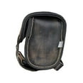 thumbnail image 2 of Dream Apparel Motorcycle Tool Bags with Flames Handlebar Bag Universal Motorcycle Fork Bag Saddlebags Sissy Bar Storage Tool Bag for Motorcycle Brown with Flames, 2 of 4