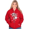 thumbnail image 5 of Cute Betty Boop Christmas Holiday Zip Hoodie Sweatshirt Women Brisco Brands M, 5 of 6