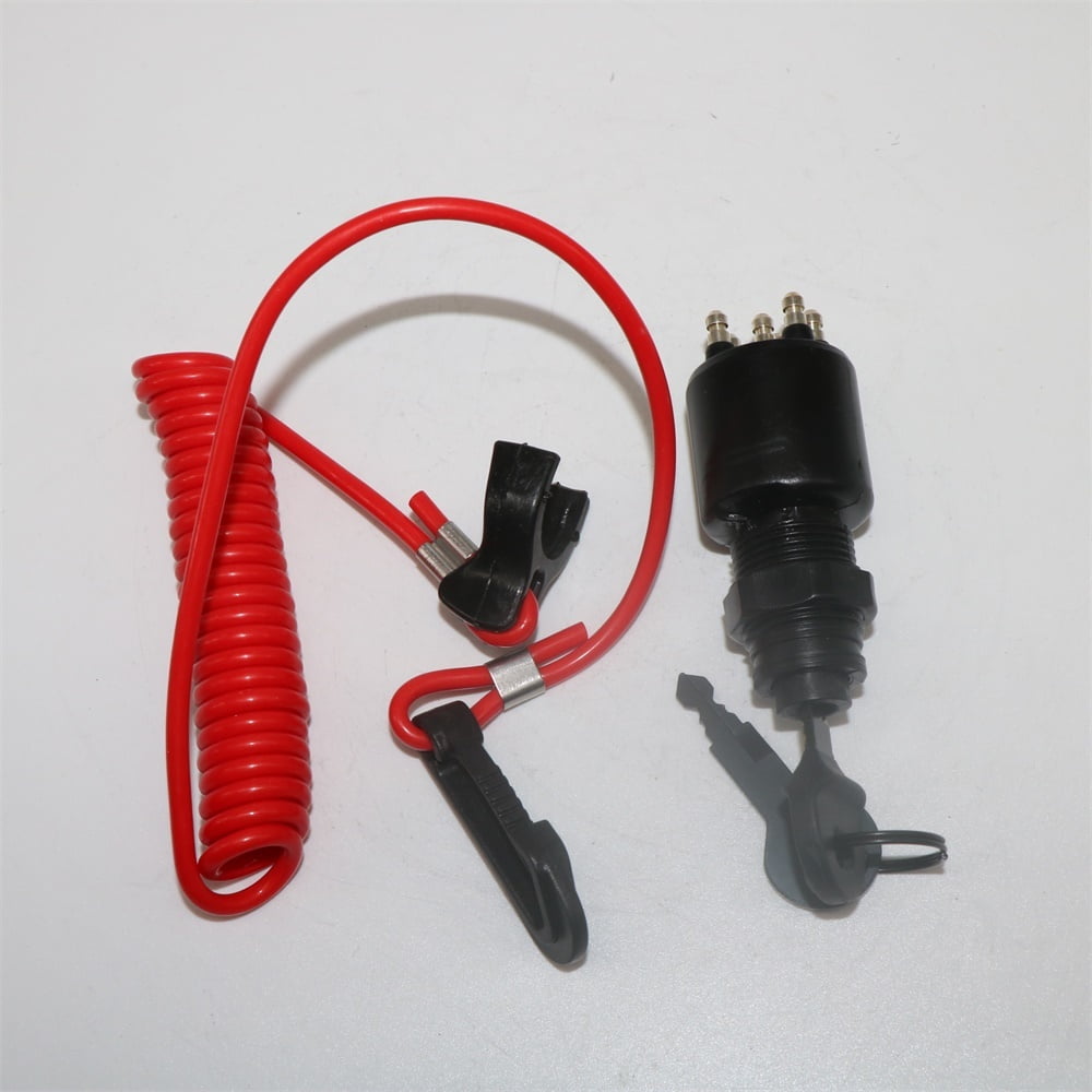 5237133 Ignition Switch with Keys Safety Lanyard for Johnson Evinrude BRP 40-200HP Outboard